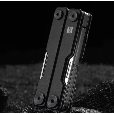 Мультитул HuoHou Mini Multi-Tools, 11 инструментов, чёрный
